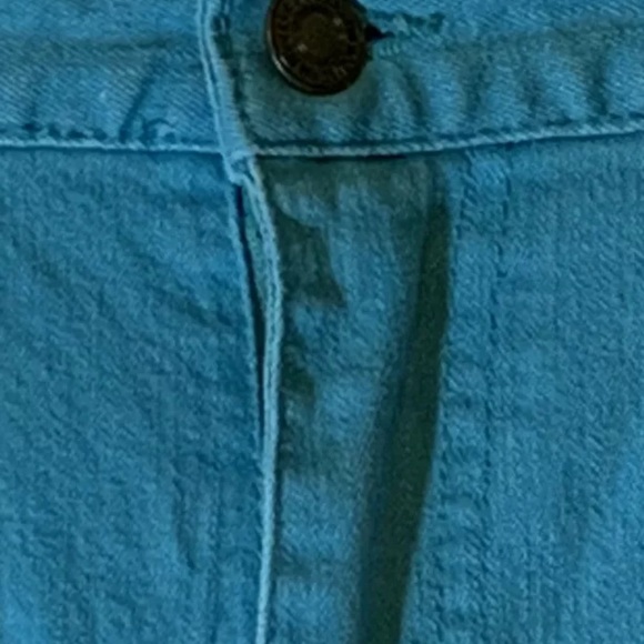 Kim Rogers Essentials Blue Teal Capri Jeans Womens 10P Belt Loops Pockets - Picture 3 of 8